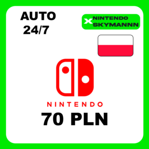 АВТО КАРТА ПОПОЛНЕНИЯ Nintendo eShop 70 PLN ПОЛЬША 24/7