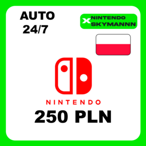 АВТО КАРТА ПОПОЛНЕНИЯ Nintendo eShop 250 PLN ПОЛЬША