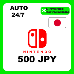 АВТО КАРТА ПОПОЛНЕНИЯ Nintendo eShop 500 JPY ЯПОНИЯ