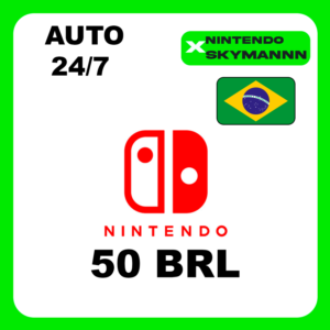 АВТО КАРТА ПОПОЛНЕНИЯ Nintendo eShop 50 BRL БРАЗИЛИЯ