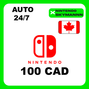 АВТО КАРТА ПОПОЛНЕНИЯ Nintendo eShop 100 CAD КАНАДА