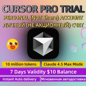 Аккаунт Cursor Pro AI 7 дней ЛИЧНЫЙ МГНОВЕННАЯ ВЫДАЧА