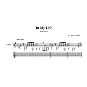 In my life -The Beatles (in C) ноты для гитары