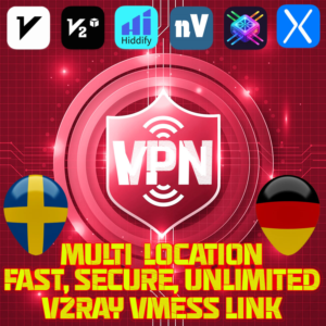 V2Ray VPN —Мультилокация —10 Гбит/с +999 ГБ