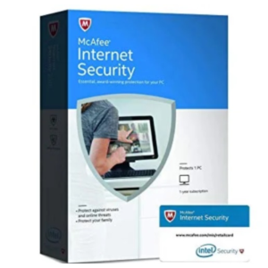 McAfee Internet Security 2025 1 ГОД/3 ПК КЛЮЧ (25 ЦИФР)