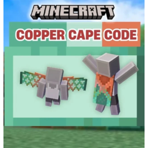 ⚡INSTANT⚡Minecraft Copper Cape Code - Java & Bedrock ⚡