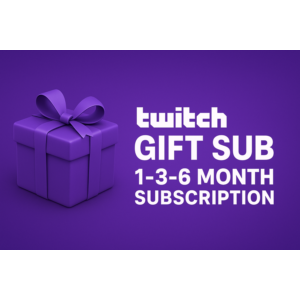 Подарочная подписка на Twitch | План на 1, 3 или 6 меся