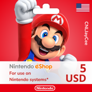 24/7 АВТО | Nintendo eShop 5 USD (подарочная карта)