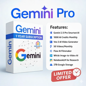 Gemini AI Pro 12 месяцев | VEO 3 — 1.000 AI-кредитов