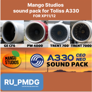 Mango Studios sound pack for Toliss A330 X-Plane 11/12