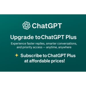 24/7 CHATGPT 5 PLUS | 1 MONTH | RENEWAL & NEW ACCOUNTS