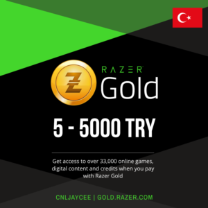 Razer Gold 5–5000 турецких лир [Турция]