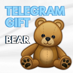 МЕДВЕЖОНОК ПОДАРОК ТЕЛЕГРАМ МЕДВЕДЬ