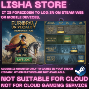 Europa Universalis V: Premium  Стим Оффлайн На 90 дней