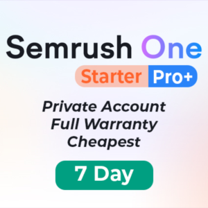 SEMRUSH One Starter/Pro+ 7 дней | Частный аккаунт
