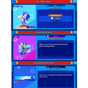 Sonic rumble | Riders sonic pack | Android, iOS, PC DLC