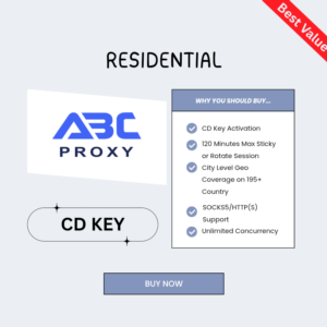 Резидентный CD-ключ ABCProxy (ДОСТУПНЫ НЕСКОЛЬКО ВАРИАН