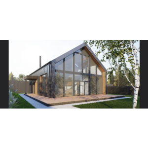 Проект дома в стиле Барн из газоблока