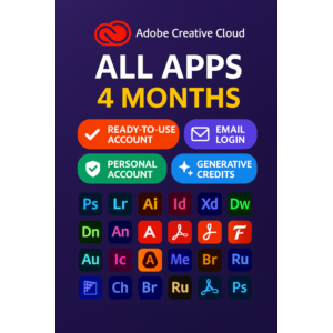 ADOBE CREATIVE CLOUD ВСЕ ПРИЛОЖЕНИЯ НА 4 МЕСЯЦА!!!