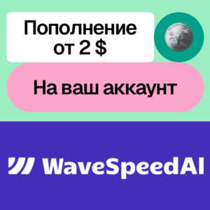🌊 Пополнение баланса Wave Speed Ai | На ваш аккаунт