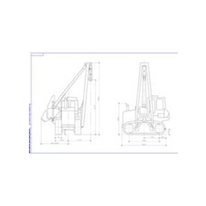 Чертеж Кран - трубоукладчик ТГ-301Я