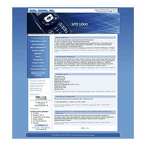 Дизайн шаблон сайта от Zcasher №1