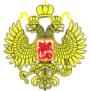 Машинная вышивка герб России