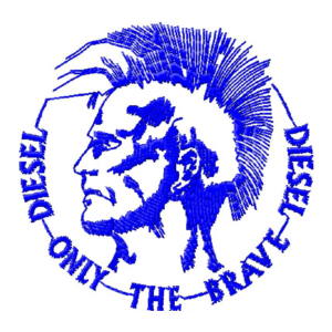 Машинная-Компьютерная Вышивка Логотип Diesel