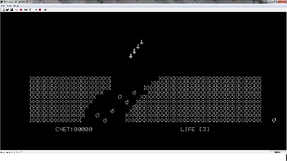 Game Slalom for PC computer Apogee BK-01 (Russia) EMU