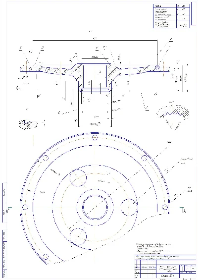 Drawing flange final drive tractor T-130