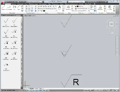 Surface roughness symbols