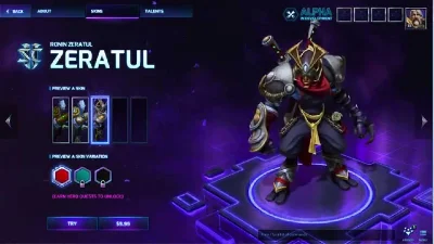 HERO Zeratul + SKIN Ronin  — (HEROES OF THE STORM)