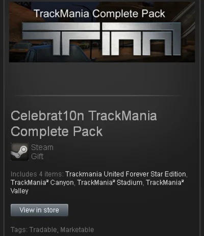 Celebrat10n TrackMania Pack - STEAM Gift / ROW / GLOBAL