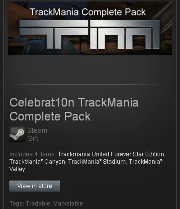 Celebrat10n TrackMania Pack - STEAM Gift / ROW / GLOBAL