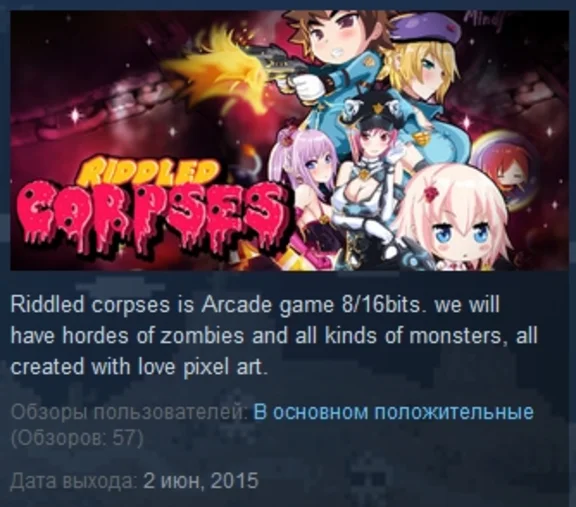 Riddled Corpses STEAM KEY REGION FREE GLOBAL