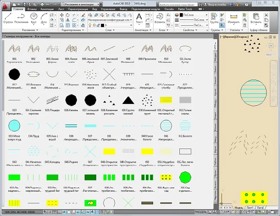 Cartography symbols