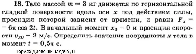 Решение задачи Д1 Вариант 18 Диевский В.А. Малышева ИА