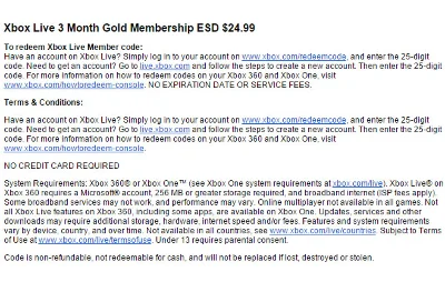 Xbox Live 3 Month Gold Membership $24.99 + DISCOUNTS