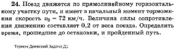 Решение задачи Д1 Вариант 24 Диевский В.А. Малышева ИА