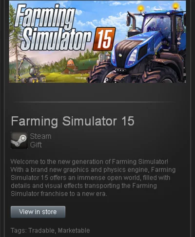 zzzz_Farming Simulator 15 2015 STEAM Gift / Reg Free