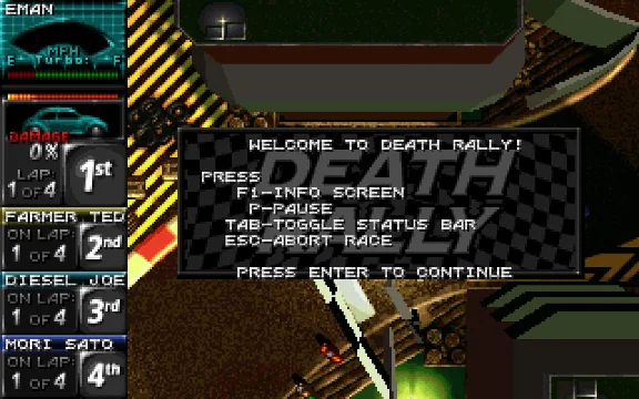 Death Rally (Classic) (Steam Key, Region Free)