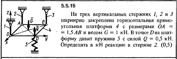 Solution of the problem of the collection of Kep 5.5.15