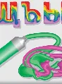 The letters of the Russian alphabet of mixed colors