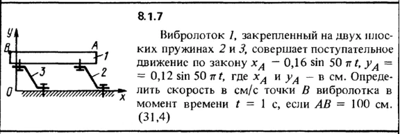 Решение задачи 8.1.7 из сборника Кепе О.Е. 1989 года