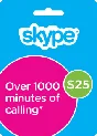 £25 About 27.69 USD Original Skype Code Voucher Redeem