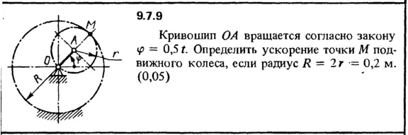 Solution 9.7.9 of the collection Kep OE 1989