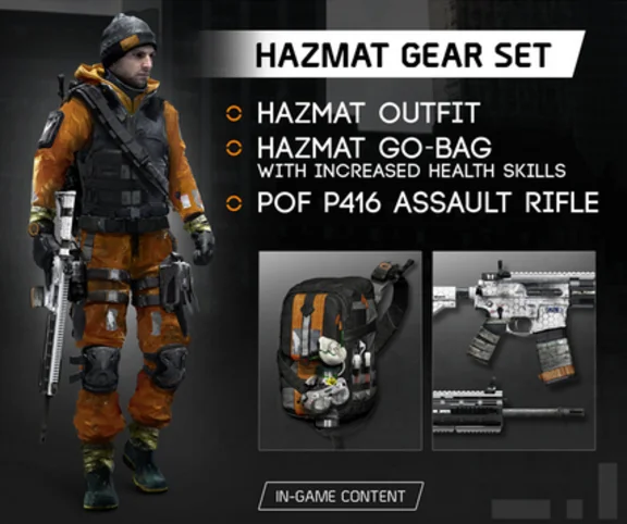 Tom Clancy´s The Division Hazmat Gear Set DLC XBOX ONE