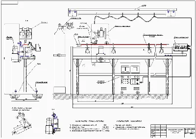 Drawing installation for welding longitudinal seams №1