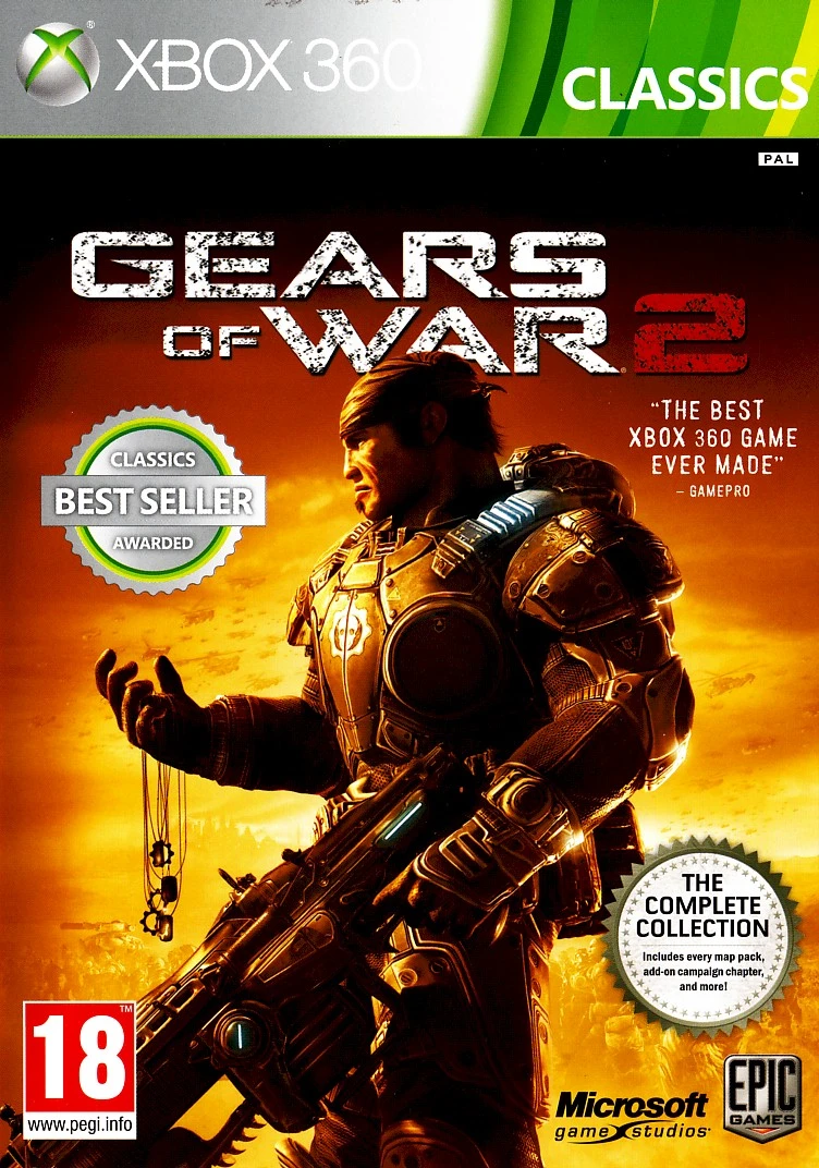 WWE 2K16 + Gears of War 2 +1 game (Xbox 360) Shared