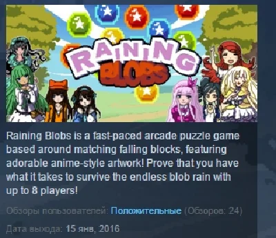 Raining Blobs 💎 STEAM KEY REGION FREE GLOBAL